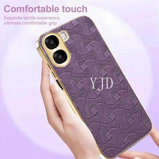 Ốp Lưng Cho OPPO A6 A6s A6t Pro Thời Trang Da Mạ Điện Khung Chống Rơi Điện Thoại
