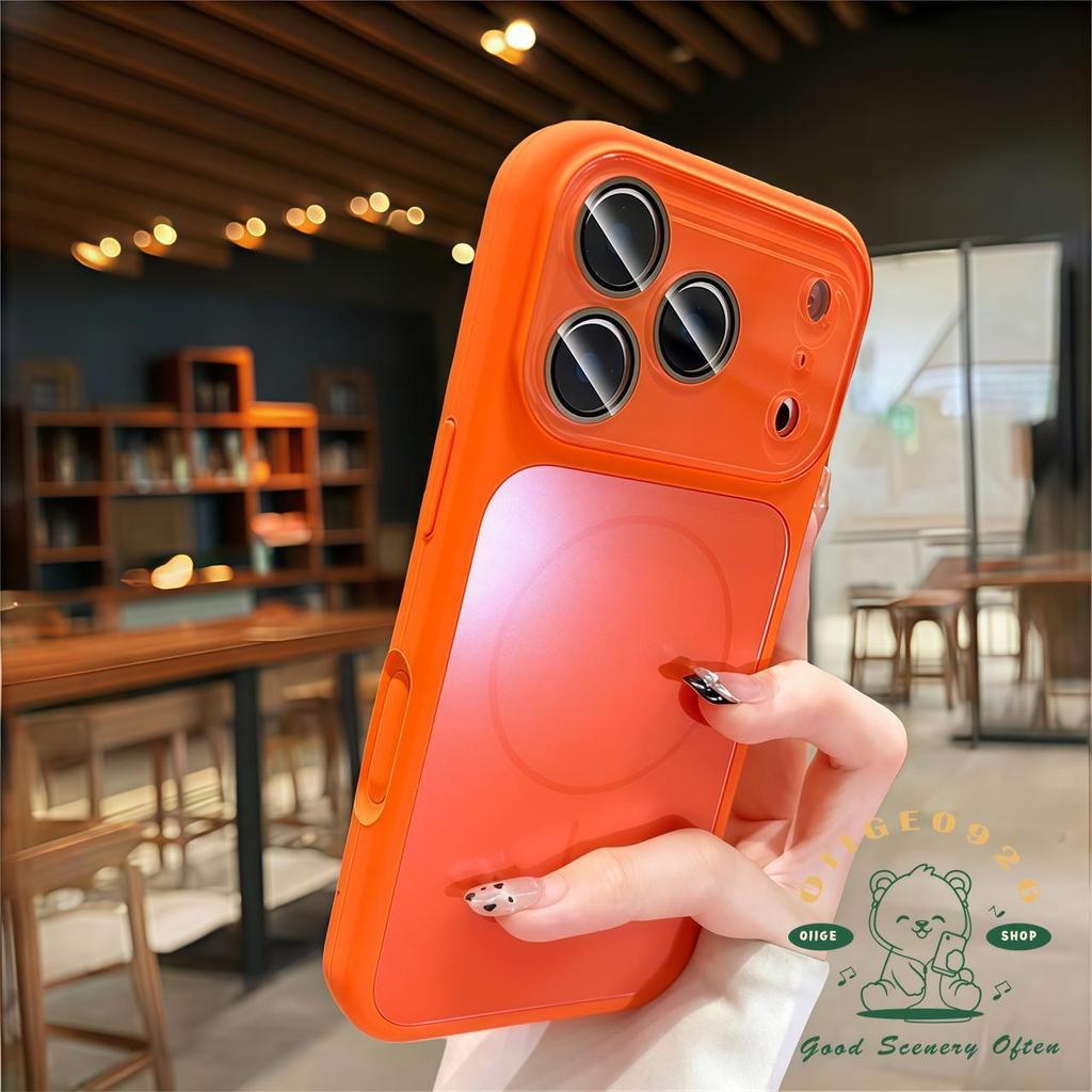 【 Ốp lưng iPhone17 】 Vỏ điện thoại từ tính mờ AG Silicone iphone17 Pro Max 16 15 cho vỏ iPhone Vỏ mềm silicon TPU chống sốc