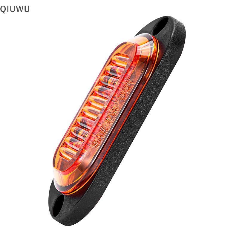 QIUWU 2 đèn LED định vị/tín hiệu/hậu 12V 24V cho xe tải, trailer, phụ kiện ô tô