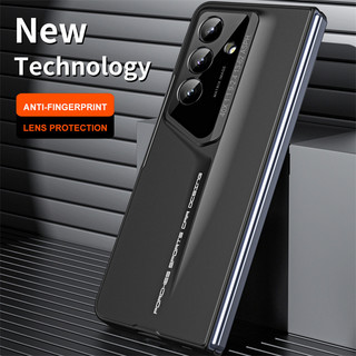Dành Cho Samsung Galaxy Z Fold 7 Gấp 6 Gấp 5 4 Ốp Lưng Siêu Mỏng Thân Thiện Với Da Mờ Có Phim Cường Lực Tùy Chọn Khe Cắm Bút Cảm Ứng Gấp Bao Da