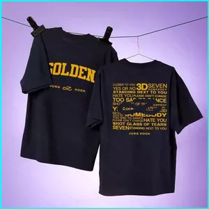 Áo Thun Anime Tay NgắnGN BTS Golden Jung Kook - Xu Hướng Mùa Hè