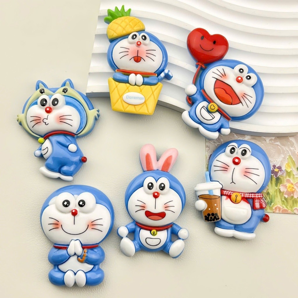 Set 12 Sticker/ Charm gắn dép Doraemon siêu đáng yêu ngộ nghĩnh