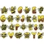 Set Charm Bảng Chữ Ong Mật Honey Bee Cute – Charm Chữ Cái A–Z Gắn Dép Crocsss, Phụ Kiện DIY Đáng Yêu- SẴN NÚT GẮN