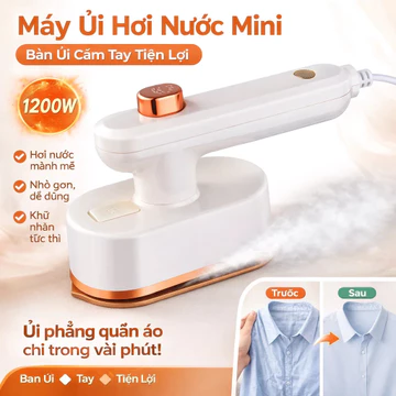 [Cầm tay/Di động/Sẵn sàng sử dụng] Bàn ủi hơi nước cầm tay/Bàn ủi mini/Thiết bị ủi nhanh/Thích hợp cho ký túc xá/Khách sạn/Du lịch/Bàn ủi cầm tay/Bàn ủi hơi nước điều khiển nhiệt độ thông minh / Bàn ủ