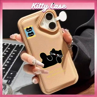 Ốp lưng iPhone 11/12/13/XR/14/15/16/17/7/XR Pro Max Plus cấu trúc khí nang họa tiết hình ảnh mèo hoạt hình quanh viền