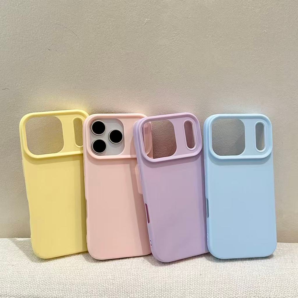 Ốp lưng iPhone vỏ mềm dạng lỏng màu trơn đơn giản phù hợp cho iPhone 17 Pro Max iPhone 17 16 15 14 13 12