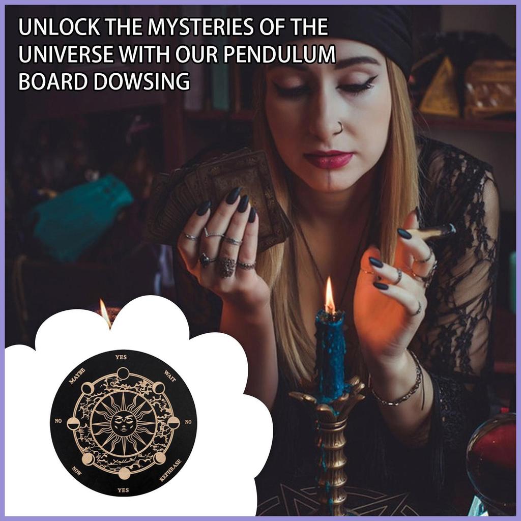 Ouija Spirit Board Gỗ Siêu Vật Lý Planchette Bảng Tin Có Chữ Cái Ouija Board Game Fortune Telling mueadsyvn