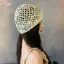 HFSHY Mũ Chui Đầu Nữ Vintage Đính Kim Sa Lấp Lánh - Phong Cách Y2K, Thích Hợp Mùa Hè Và Thu