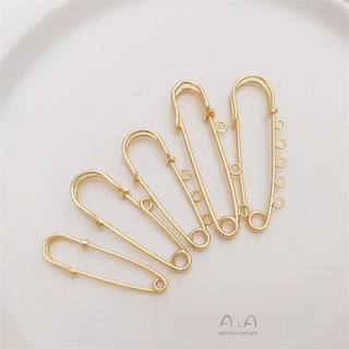 Mặt Dây Chuyền Trâm Khóa Đồng Mạ Vàng 14K - Phối Đồ Thời Thượng