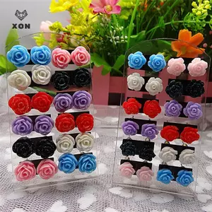 Đôi Bông Tai Hoa Hồng Huyền Bí Màu Hỗn Hợp