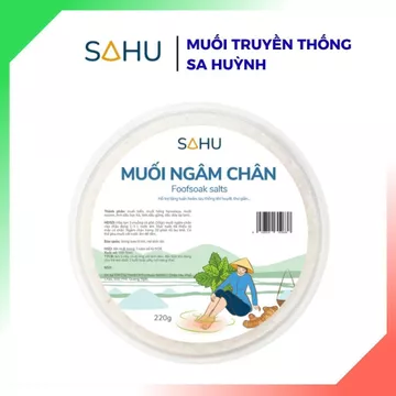 Muối ngâm chân Sahu thải độc, thư giãn, giảm căng thẳng, hỗ trợ giảm đau nhức chân, giảm hôi chân