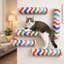 CODECOVED Mèo Scratch Post, Bảng cào mèo treo tường tự dính, Thang leo núi cho mèo Tiết kiệm không gian Xi lanh chống mài mòn Khung leo núi cho mèo Chơi trong nhà