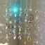 TRTR Treo Pha Lê Mặt Dây Chuyền Sân Vườn Suncatcher Chuông Gió Cầu Vồng Lăng Kính Pha Lê Dây Xích Để Trang Trí Cửa Sổ VN