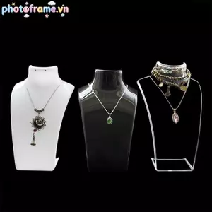 Khung Ảnh Mannequin Bust Hiển Thị Trang Sức và Sắp Xếp Tai Nghe/Dây Chuyền