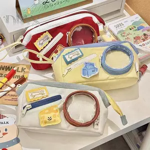 Hộp đựng bút chì Burger dung lượng lớn đáng yêu Sinh viên nhiều lớp Phong cách Nhật Bản Giá trị thẩm mỹ cao Văn phòng phẩm đa chức năng MỚI