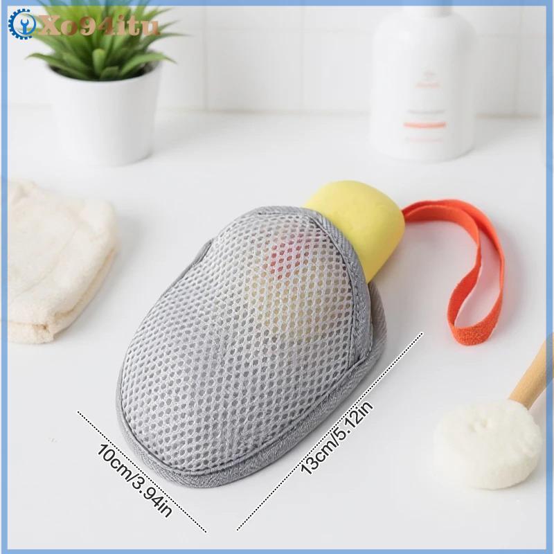 XOITU Tắm Làm Sạch Lưới Tạo Bọt Túi Xà Phòng Hai Mặt Thân Tẩy Tế Bào Chết Bọt Biển Phòng Tắm Lưới Xà Phòng Nhà Thơ VN