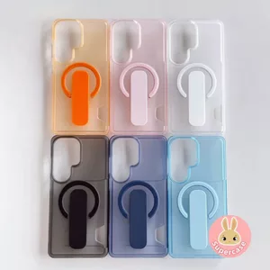 Khe cắm thẻ đơn giản Giá đỡ mềm Vỏ điện thoại từ tính cho iPhone 17 Pro Max Air 16 15 14 13 Pro Max 16ProMax 15ProMax Vỏ sương mù băng mờ Vỏ mềm có thể chèn trong suốt
