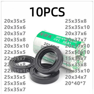 10 Chiếc 20 * 35 Trục Dầu Phốt 20-35-7 20.35.8 20x35x10 20-35-5 Vòng Niêm Phong Dầu Nitrile