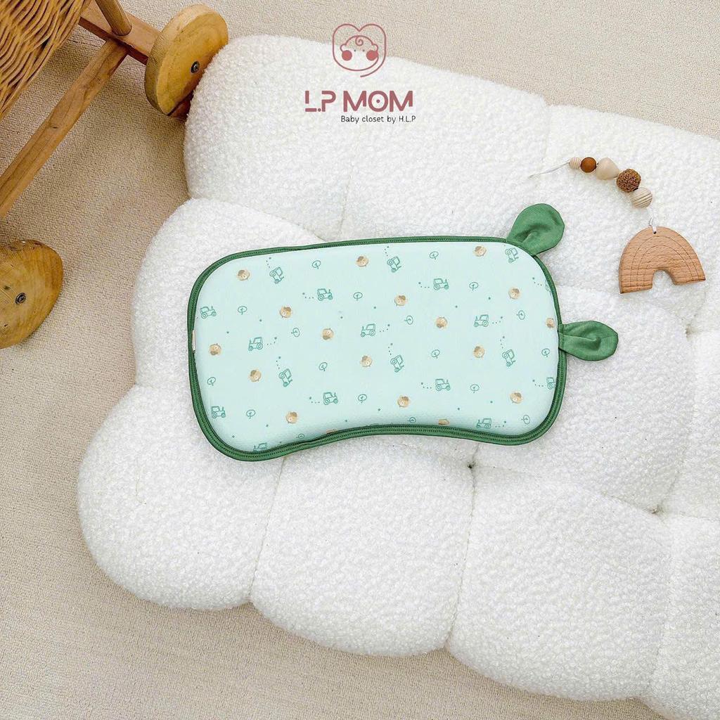 [G5 kích thước 36*21*3] Gối cao su non vỏ gối thông hơi mềm mát cho bé