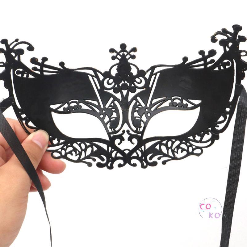 Mặt nạ Halloween bằng nhựa cho nam và nữ, thiết kế nửa mặt đẹp, phù hợp cho bữa tiệc