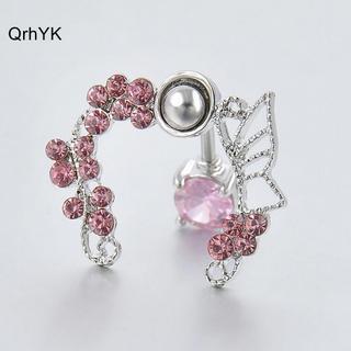 Miếng dán vòng 2 hình bướm màu hồng pastel, xuống rốn dễ dàng sử dụng - Thời trang nữ