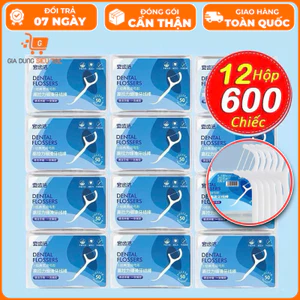 Tăm Chỉ Nha Khoa hộp 50 cái, Tăm chỉ, Tăm nha Khoa
