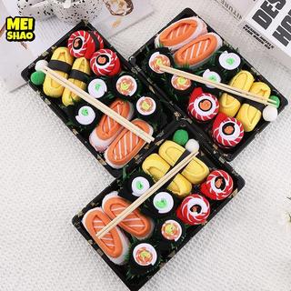MeiShao - Bộ quà tặng sáng tạo với sushi, pizza, bánh mỳ que, đẹp cho nữ, phù hợp làm quà sinh nhật hoặc ngày lễ vào mùa thu đông