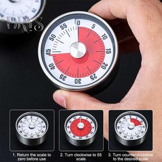 (TFT) Hẹn giờ nhà bếp Nhắc nhở thời gian 60 phút Nam châm Hình tròn Dụng cụ nhà bếp Đếm ngược Báo thức Nhắc nhở nấu ăn cơ khí MỚI