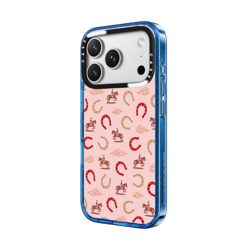 CASECASE X Lucky Horse Case Black / Sky Blue / Pink Fizz Candy Collection Màu sắc trong suốt cứng hút từ tính Vỏ tác động cho Apple IPhone 13 14 15 16 17Pro Max Plus Có hộp