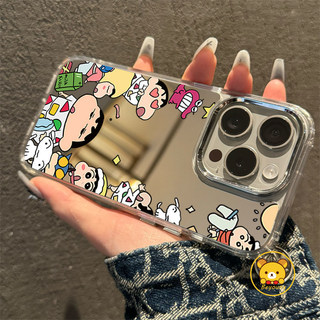 Ốp Điện Thoại Crayon Shin-chan Ngộ nghĩnh Cho Xiaomi 15T 15S 15 Ultra 14T 14 13T 12T 12S 13 Ultra 12 Mi 11 11T 10T Pro Lite 12X Civi 5 4 Pro 3 2 1s Vỏ Hoạt Hình Ốp Lưng Gương Dễ Thương