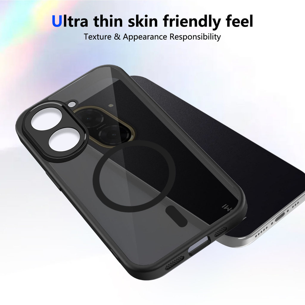 Ốp lưng Redmi A5 Vỏ thu hút từ tính màu đen mờ cho ốp điện thoại Redmi A5