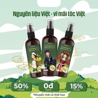 Xịt Dưỡng Tóc MOC AN Tinh Dầu Vỏ Bưởi Da Xanh 120ml - Giúp Tóc Mềm Mượt, Khỏe Đẹp.