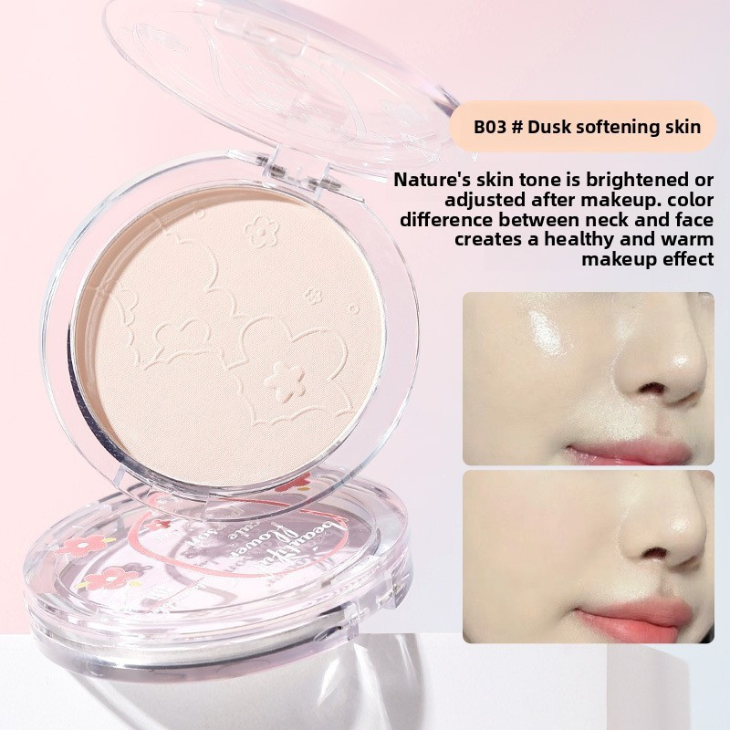 XIXI D453 Phấn Nén Macaron Kiềm Dầu, Phấn Phủ Mịn Nhẹ Che Phủ Tự Nhiên, Lớp Nền Mịn Lâu Trôi Makeup