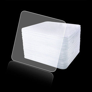 10 / 20 Chiếc Mạnh Mẽ Hai Mặt Dán Băng 6 * 6cm Tự Dính Trong Suốt Vuông Miếng Dán Cho DIY Thủ Công Hộ Gia Đình