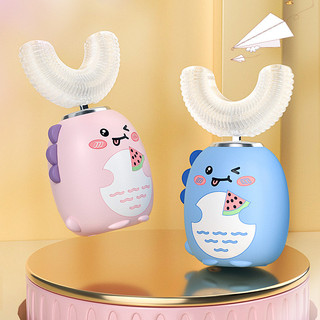 Bàn Chải Đánh Răng Điện Trẻ Em Hộ Gia Đình Di Động 3-12 Tuổi Miệng Có Vệ Sinh Cho Bé Silicone Hình Chữ U Tắt Tiếng