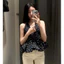 Áo yếm linen CHẤM BI dáng bí hở lưng chun sau DOTTIE TOP