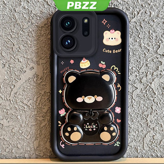 Ốp Lưng Cho oppo Reno 14 pro 5G Reno 14 5G Reno 14F Vỏ Điện Thoại Vỏ Mềm Silicon Chống Sốc Thiết Kế Mới Thẩm Mỹ Gương Xoay Gấu Dễ Thương Có Giá Đỡ JTXXZJ01