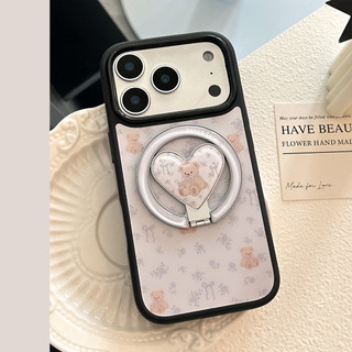 [Sheren] Ốp Điện Thoại Hoa Nhỏ Gấu Tím Giá Trị Cao Thích Hợp Cho i17 16 15 14 13 12 11 pro max Vỏ Bảo Vệ Chống Sốc