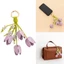 Hộp đựng chìa khóa da họa tiết hoa tulip đẹp XGB với hạt tinh tế tuyệt vời để sử dụng và cá nhân hóa
