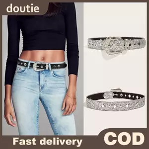 Đầm nữ thắt lưng kim cương giả sáng bóng với chi tiết pha lê - Size người lớn