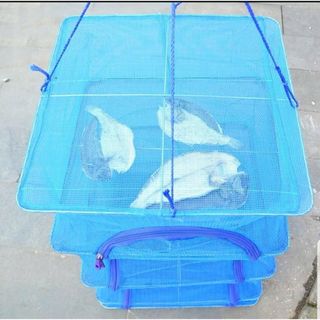 Lồng lưới phơi khô thực phẩm , phơi cá chống côn trùng ruồi muỗi, treo 4 tầng có thể xếp gọn. PA SHOP 2010