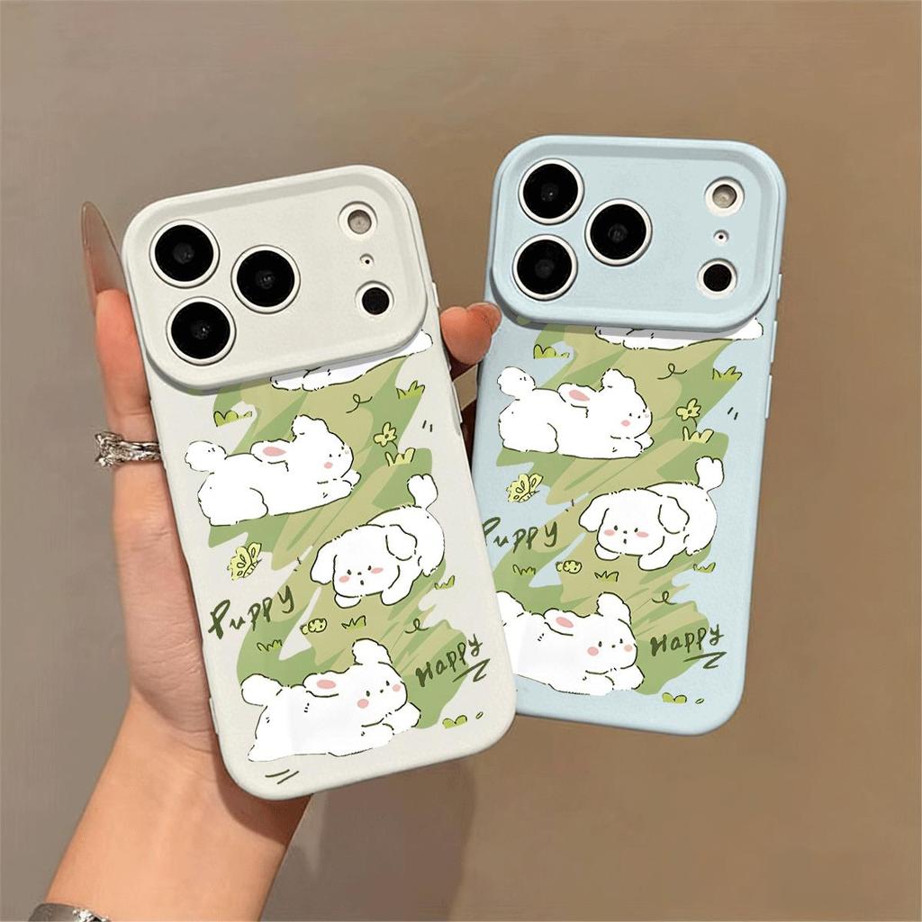 Greenfield Happy Puppy cho ốp lưng silicon iPhone 16 17Air 14/13/11 Pro