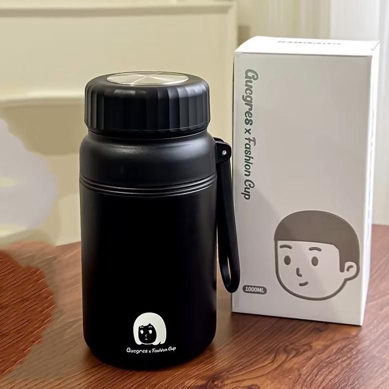 [ Kèm Sticker ] Bình giữ nhiệt GUCGRES Fashion Cup 1000ml,Lõi  inox 316, có lưới lọc trà, , siêu xinh. C87 SHOP