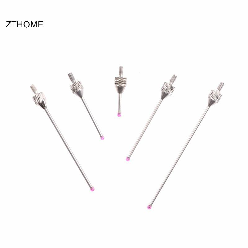 ZTHOME 2mm Đầu thép vonfram Ruby OD 10mm 20mm Đo chiều dài M2.5 Chủ đề Micromet Chiều cao Đòn bẩy Mặt số đo kiểm tra Đầu chỉ báo Đầu dò HOT