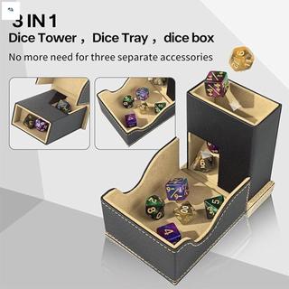 Khay đựng đồ có thể gập lại bằng da PU dành cho trò chơi bảng RPG DND với thiết kế cán mượt mà