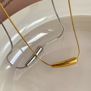 Vòng cổ thép không gỉ thiết kế Hàn Quốc mặt cười cong, tối giản, phù hợp phụ nữ thời trang