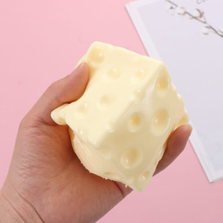 WEAVELYF Phô Mai Bóp Fidget Đồ Chơi, Chống Căng Thẳng Họa Tiết Squishy Jumbo Phô Mai Khối Bóng Căng Thẳng, Chống Nổ Hình Dạng ASMR Đồ Chơi Căng Thẳng Cảm Giác Quà Tặng Sinh Nhật