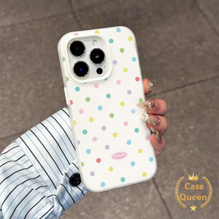 Ốp Lưng Cho Oppo A6 A5 Pro A60 A6X A38 A16 A3s A79 A1K A54 A18 A5X A5i A17 A57 A15 A3X A58 A7 A52 A74 A78 Đầy Màu Sắc Đơn Giản Full Màn Hình Chấm Bi Mới 2 Trong 1 Bìa Mềm