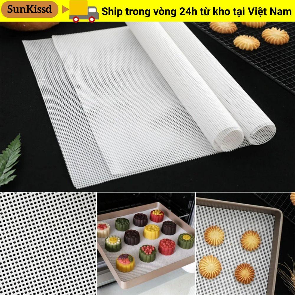 SUNKISSD 1 Tấm khử nước, Tấm lưới hấp có thể tái sử dụng bằng silicon, Lò sấy trái cây thực phẩm Phụ kiện nhà bếp Thảm nướng bánh chống dính