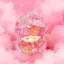 Dễ Thương Cloud Bell Acrylic Quicksand Móc Khóa Chất Lỏng Lấp Lánh Nổi Búp Bê Mặt Dây Chuyền Kawaii Túi Quyến Rũ Cho Bé Gái